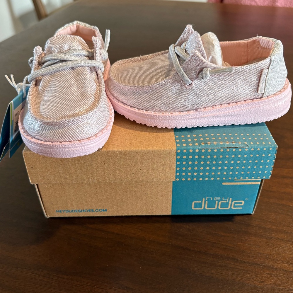 Hey Dude Kids Shoes - Pink Shimmer